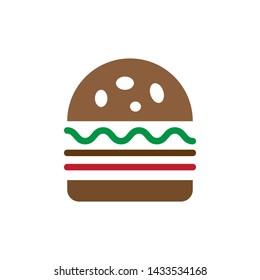 hamburger icon logo vector design template