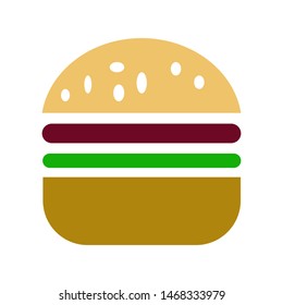 hamburger icon logo vector design in simple template