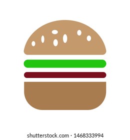 hamburger icon logo vector design in simple template