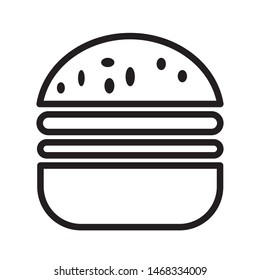 hamburger icon logo vector design in simple template
