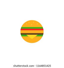 Hamburger icon. Logo. Vector Flat design