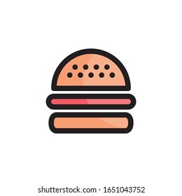Hamburger Symbol-Logo-Vektorillustration