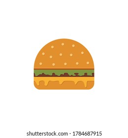 hamburger icon with long shadow. flat style vector illustration