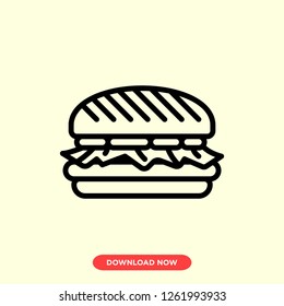 Hamburger icon modern vector style