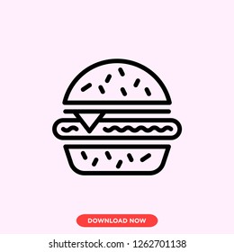 Hamburger icon modern vector style