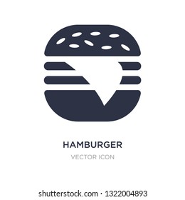 hamburger icon on white background. Simple element illustration from American football concept. hamburger sign icon symbol design.