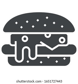 Hamburger icon on white background
