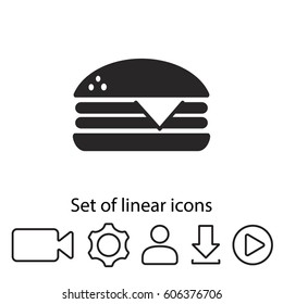 hamburger icon. One of set web icons