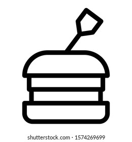hamburger icon outline vector design