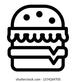 hamburger icon outline vector design