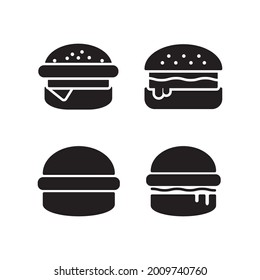 Hamburger Icon Set Collection Design Vector Graphic Illustration Template In Trendy Flat Style Sign And Symbol . Suitable for website design, logo, app, and ui. EPS 10.