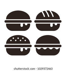 Hamburger icon set isolated on white background