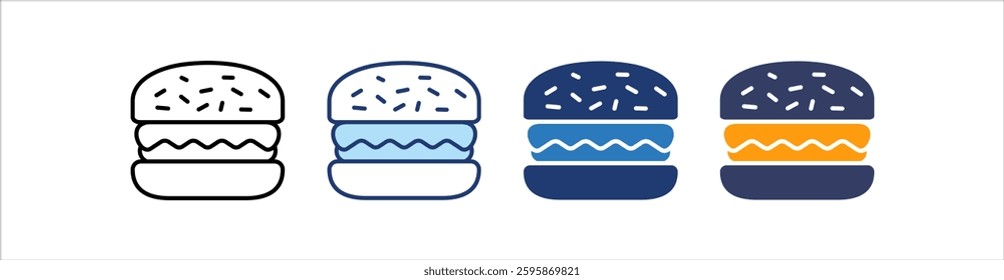 Hamburger Icon Set Multiple Style Collection
