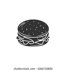 Hamburger icon. Simple element illustration. Hamburger symbol design template. Can be used for web and mobile on white background