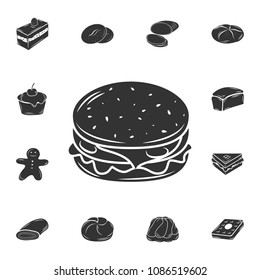 Hamburger icon. Simple element illustration. Hamburger symbol design  from Bakery collection set. Can be used for web and mobile on white background