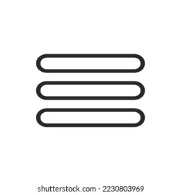 Icono Hamburger, vector de ilustración simple