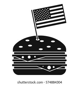 Hamburger icon. Simple illustration of hamburger vector icon for web