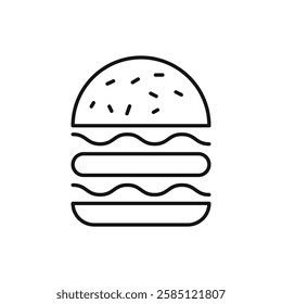 Hamburger icon. simple thin line vector icon