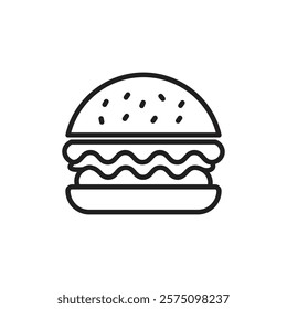 Hamburger icon Simple thin outline