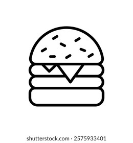 Hamburger icon simple vector symbol