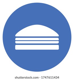 Hamburger icon, symbol, blue, Vector