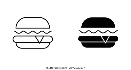 Hamburger icon symbol collection on white background.