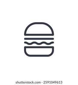 hamburger icon symbol vector sign isolated on white background illustration for graphic and web design