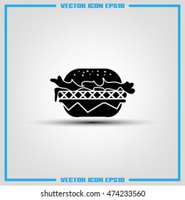 Hamburger icon vector.