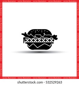 Hamburger icon vector.