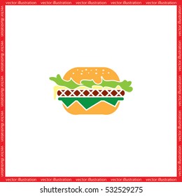 Hamburger icon vector.