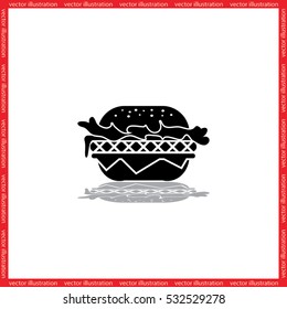 Hamburger icon vector.