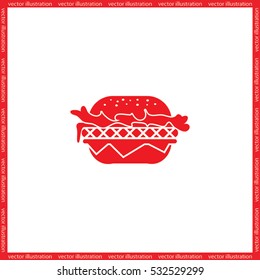Hamburger icon vector.