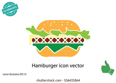 Hamburger icon vector.