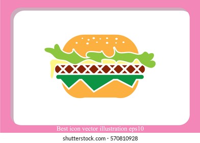 Hamburger icon vector.