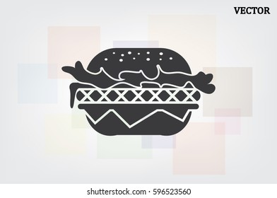 Hamburger icon vector.