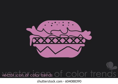 Hamburger icon vector 