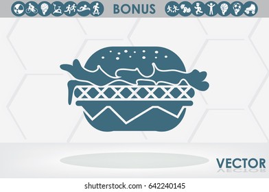 Hamburger icon vector.