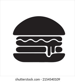 Hamburger Icon Vector Black and White