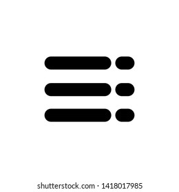 Hamburger Icon Vector Design Illustration