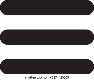 Hamburger Icon Vector Design Illustration on white background 1.eps
