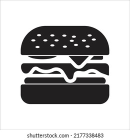 Vektordesign-Vorlage für Hamburger-Symbole