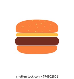 Hamburger icon - vector fast food