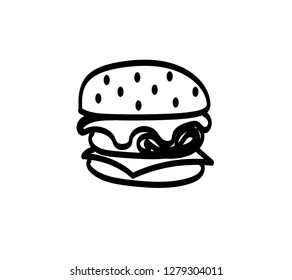 Hamburger icon. Vector illustration 