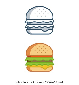 Hamburger icon. Vector Illustration