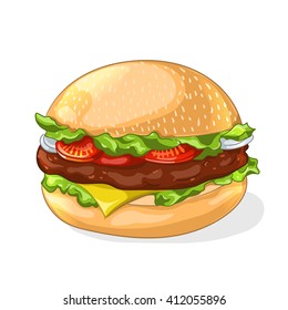 Hamburger icon. Vector illustration