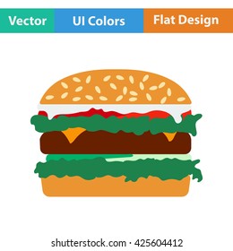 Hamburger icon. Vector illustration.