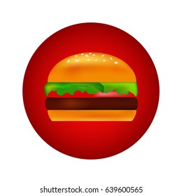 hamburger icon. Vector illustration.