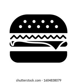 Hamburger icon Vector illustration , flat design on white background.