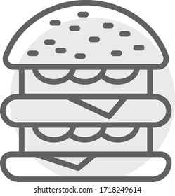 hamburger icon vector illustration flat