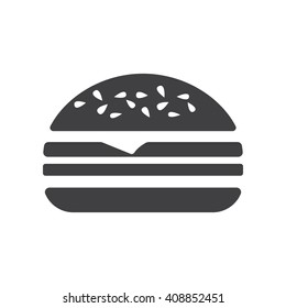 Hamburger icon Vector Illustration on the white background.
